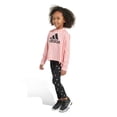 thumbnail image 4 of Girls 4-6x adidas Hooded Tee & Leggings Set Color: White Size: 6, 4 of 4