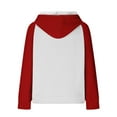 thumbnail image 5 of cfhntfmh Fall Fashion Outfits for Women Oversized Hoodies Textured Sweatshirt Cute Color Block Pullover Fall Winter Shirts, 5 of 5