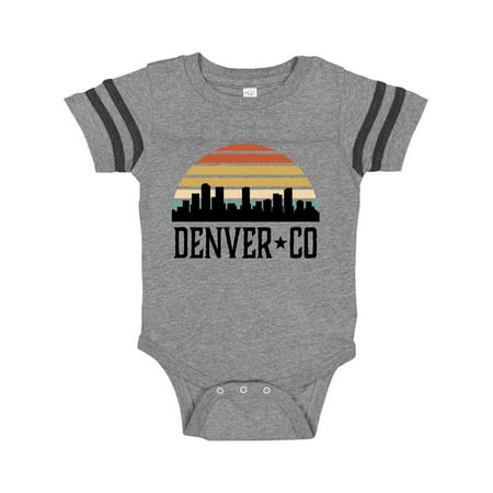 

Inktastic Denver Colorado Skyline Vintage Gift Baby Boy or Baby Girl Bodysuit