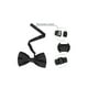 thumbnail image 3 of CORBATA DE LAZO PREATADA INSPIRE CHIC PARA EL DÍA DEL PADRE, HOMBRES, CON PUNTOS DE POLKA, CORBATAS DE BODA, TAMAÑO ÚNICO, NEGRO, 3 of 5