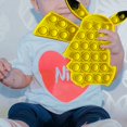 thumbnail image 2 of Pop Pop Fidget Toy It Bubble Sensory Cute Yellow Silicone Alivia el estrés TDAH Ansiedad Regalo Niño Niño Adolescente Niñas (Pikachu) 20 * 18.5 cm JM, 2 of 7