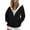 Black fleece lined hoodie, variant on CFLVAEK Zipper Hoodies for Women Plus Size Fleece Lined Hoodie Jackets Thermal Winter Hooded Sweatshirts Solid Color Long Sleeve Sweatshirt with Pocket Black XXXXL
