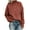 Rust red, variant on Spring Tops for Women Womens Tops Plus Size Fashion Women Causal Soliid Long Sleeve TurtleNeck Tops Blouse T-Shirt