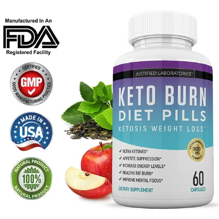 Keto Diet Pills Burn Shred BHB Salts Advanced Ketogenic Supplement Exogenous Ketones Ketosis Weight Loss Fat Burner Fast Carb (Best Carb Blocker Supplement)