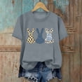 thumbnail image 5 of Lorytime Easter Cute Shirts for Women Crew Neck Shirt Short Sleeve Trendy Tee Bunny Loose Casual Festival Outfit, 5 of 6