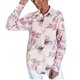 thumbnail image 1 of Jersey estampado para mujer con cuello en V y un solo pecho, manga larga, informal, para mujer Pompotops  gfhjh5021, 1 of 1
