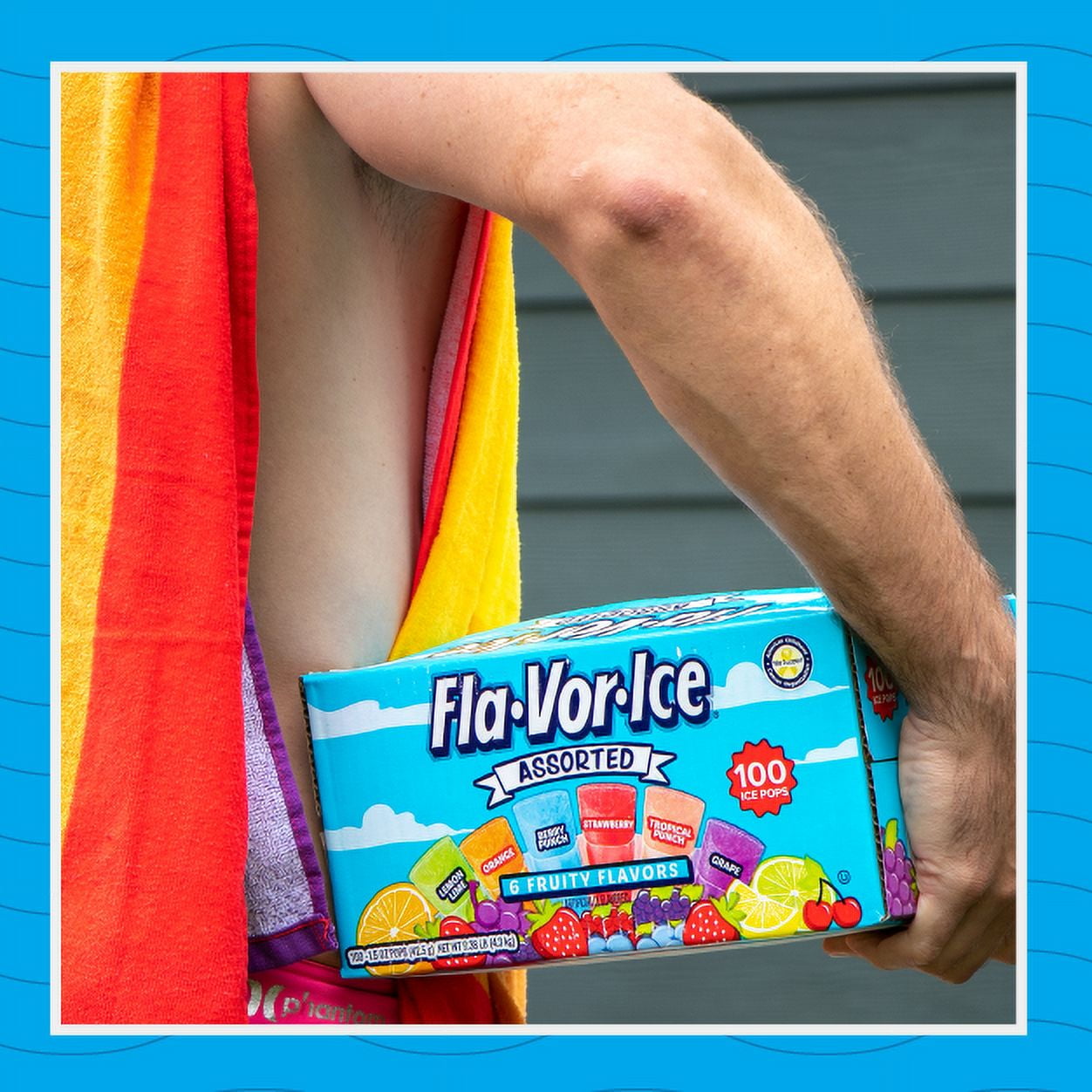 Fla-Vor-Ice Assorted Gluten-Free Freezer Ice Pops, 1.5 oz, 100 Count