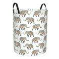 thumbnail image 2 of Balery Indian Elephant Round Laundry Basket with Handles Waterproof Freestanding Laundry Hamper for Clothes Toys in the Dorm and Family-Small, 2 of 8