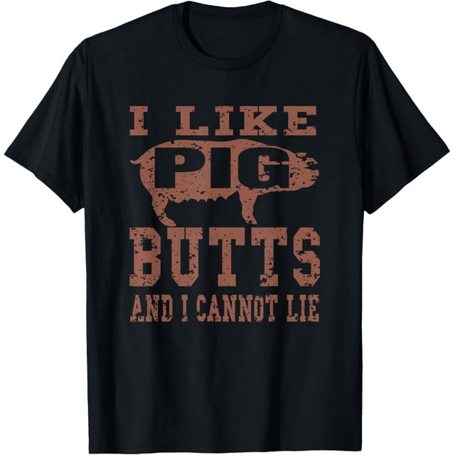 Silhouette BBQ Grill I Like Pig Butts and I Cannot Lie - Camiseta de regalo