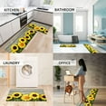 thumbnail image 6 of Sunflower Kitchen Rugs Set of 2 Anti-Fatigue Yellow Floral and Wood Plank Pattern Non Skid Kitchen Floor Mats Ergonomic Comfort Standing Mat for Kitchen, 17.3x28+17.3X 47 inch, 6 of 6