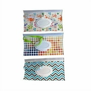 Reusable Eco Friendly Durable Portable Wet Wipe Pouch, Travel Wipes Bag Travel Wipes Dispenser Wipe Pouches Baby Wet Wipe Cases (3 Pack Different Colors)