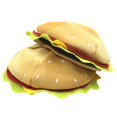 thumbnail image 3 of Bewildely Halloween Hamburger Hat Clothing Accessory Women Costume Hats Headwear Men Party Interesting Caps Prop Supplies Adornment Type3 NO3, 3 of 6