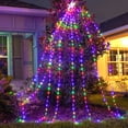 thumbnail image 6 of Outdoor Christmas Decorations Lights Christmas Tree Lights,12 ft High Christmas Yard Decorations Outdoor Waterfall Lights,with 8 Modes Control Outside Christmas Decor for Wedding Party Holiday, 6 of 7