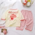 thumbnail image 3 of Ulanda Girls Pajamas Kids Cotton Pajama Sets 2-Piece Long Sleeve Pjs Comfy Girls Sleepwear for 4-12 Years (Pink, 3-4 Years), 3 of 3