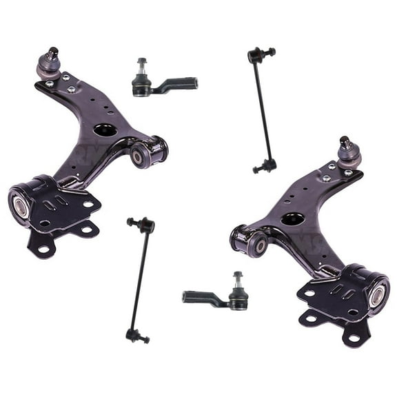 For 2012-2018 Ford Focus Lower Steel Control Arms Outer Tie Rods & Links
