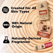 Dr. Squatch Holiday Gifts for Men – Mini Bar Soap, Mini Deodorant & Lip Balm – Wood Barrel Bourbon + Wild Watermelon (3-Pack)