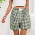 thumbnail image 5 of CIENVNSTG Womens Y2k Pajama Shorts Elastic Boxers Lounge Streetwear Green 2XL, 5 of 5