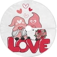 thumbnail image 1 of FMSHPON Valentine's Day Valentine's Day Cute Gnome Xmas Christmas Tree Skirt Stand Mat for Holiday Party Decoration Indoor Outdoor 48 inches, 1 of 6