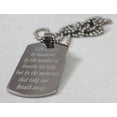 thumbnail image 3 of LIVE LIFE QUOTE POEM SOLID STAINLESS STEEL MOTIVATIONAL DOG TAG, 3 of 4