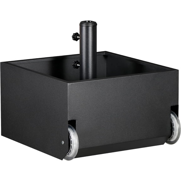 Patio Umbrella Base with Wheels for Outdoor Patios, Gardens