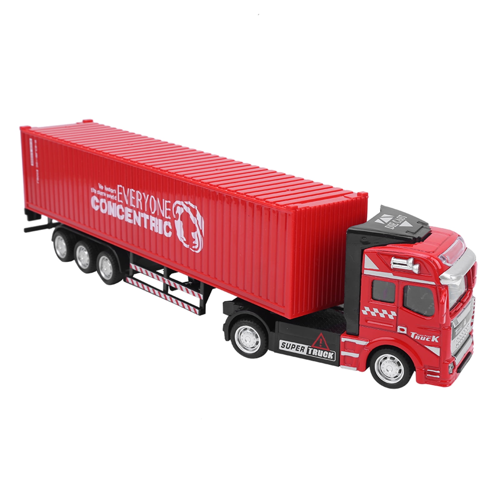 Camion conteneur RC en alliage, véhicule modèle de jouet de camion semi