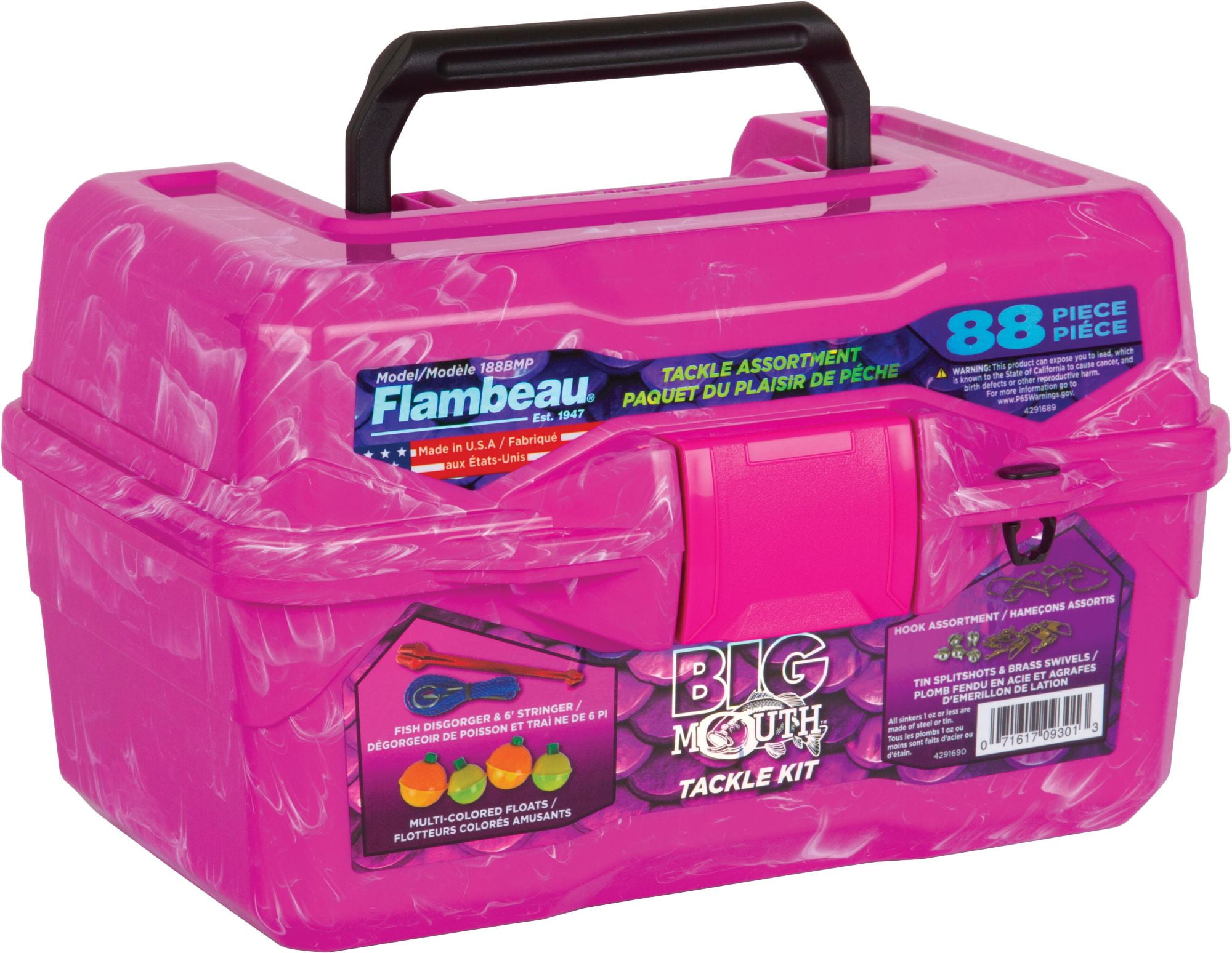 Flambeau Outdoors 355BMT Big Mouth Tackle Box 89-Piece Kit,, 44% OFF