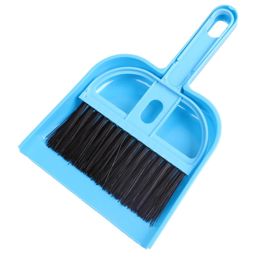 Hunpta Mini Desktop Sweep Cleaning Brush Small Broom Dustpan Set Sky Blue