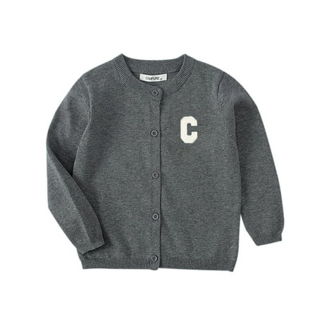 

SYNPOS 1-6T Kid Toddler Little Girl Boy Cotton Knit Cardigan Sweater Tops