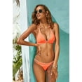thumbnail image 2 of LASCANA Women's Strappy Cheeky Bikini Swimsuit Bottom Constrast Stitching, 2 of 5