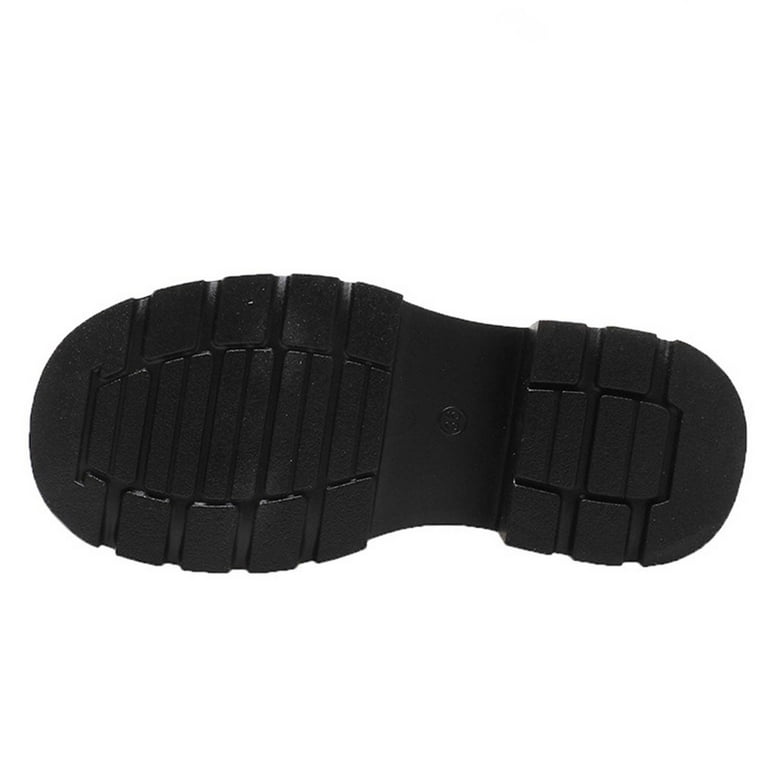 KIJBLAE Women's Boots Lace Up Ankle Boots Chunky Heel Winter Boots Shoes  Comfortable Outdoor Boots Fall Winter Black