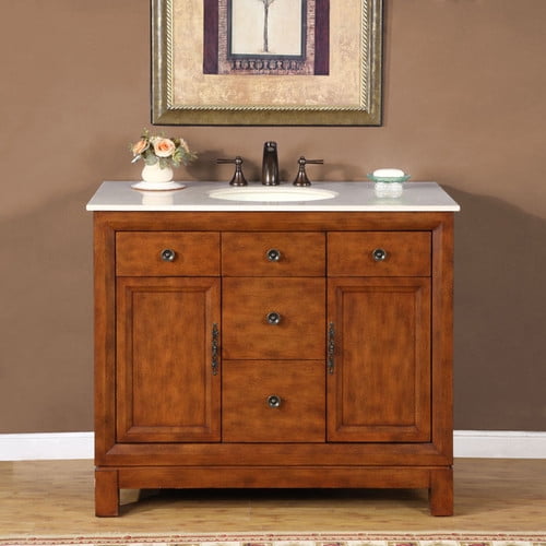 Silkroad Exclusive Frances 42'' Single Bathroom Vanity Set