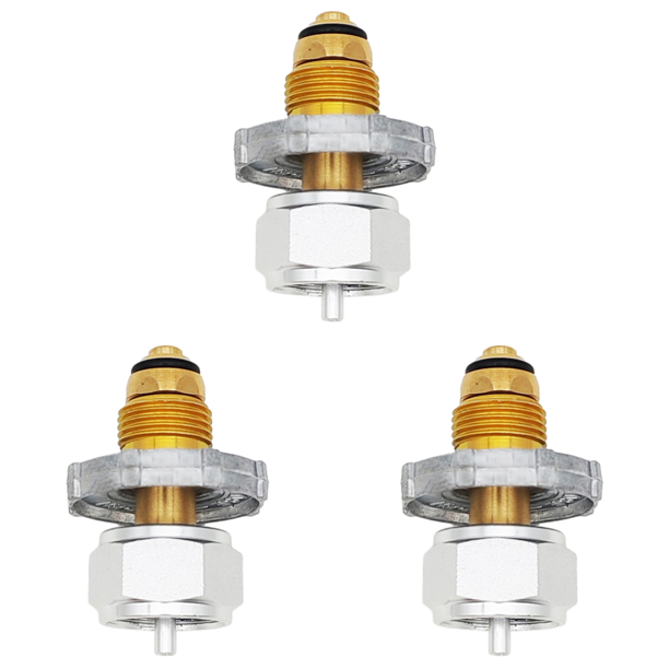 3uds. Adaptador de recarga de Gas propano, adaptador convertidor de salida de recarga de cobre para barbacoa y Picnic