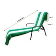 thumbnail image 4 of Cotton Cabana Stripe Standard Size Chaise Lounge Chair Cover, 4 of 10