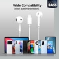thumbnail image 5 of Paquete de 2 auriculares Everdigi para iPhone con cable y conector Lightning, 5 of 5