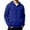 Blue, variant on Hoodies for Men Long Raglan Sleeve Loose Plain Hooded Sweatshirt with Pockets Fall Winter Quarter Zip Pullover Tops