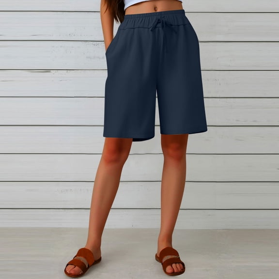 Dxzfnsa Summer Shorts for Women High Waisted Wide Leg Knitted Wide Leg Soft Pajama Shorts Women Vacation Outfits S-3XL