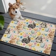 thumbnail image 3 of Happy Easter Entryway Rug 2'x3'&nbsp; Non Slip Front Door Mats, Spring Watercolor Rabbits Eggs Flower Beige Entrance Rugs Indoor Outdoor Carpet, Washable Floor Mats Small Area Rug for Bedroom Kitchen, 3 of 8