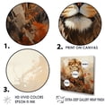 thumbnail image 3 of Designart "Dreamy Savannah Of The Lion" Animals Lion Floater Framed Canvas Art Print, 3 of 5