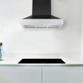thumbnail image 2 of Ancona Pro Hotte de Cuisinière Pyramidale Murale à Conduits de 36 Po en Noir et Acier Inoxydable, 2 of 7