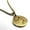 Gold, variant on Stainless Steel Libra (Scales) Astrology Constellation Round Medallion Pendant Necklace