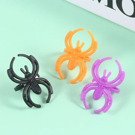 LABSERRON Cute Matching Rings 60Pcs Assorted Color Plastic  Party Favors for Kids and Teens