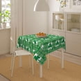 thumbnail image 5 of St.Patrick''s Day Tablecloth Square 60x60 Inch Green Shamrock Checkered Table Cloth,Stain Resistance Spring Plaid Table Covers for Kitchen Dining,Small Tablecloth for Party Picnic, 5 of 6
