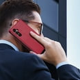 thumbnail image 2 of Case Designed for Samsung Galaxy S25, PU Leather + TPU Wallet Case, Kickstand Card Slots Luxury Business Full Body Protection Shockproof Ultra Slim Phone Cover for Galaxy S25 - Red, 2 of 5