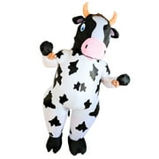 PTS Inflatable Costume Adult, Blow Up Cow Costume for Halloween Inflatables Cosplay Party