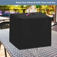thumbnail image 4 of HLONK Waterproof Polyester Propane Gas Grill Cover with Drawstring Closure  Outdoor Protection for Big Horn Portable Infrared BBQ Grill/ Steak Cooker/ Salamander Broiler/ Barbecue Propane, 4 of 6