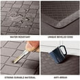 thumbnail image 5 of Kitchen Floor Mat - 4/5 Inch Thick Anti-Fatigue Kitchen Rug,Waterproof Non-Slip Kitchen Mats and Rugs Heavy Duty Ergonomic Comfort Rug for Kitchen,Office,Sink,Laundry,(22"x72", Chocolate), 5 of 14