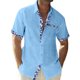 thumbnail image 1 of Hawaiian Shirt For Men, Men's Vintage Button Down Bowling Shirts Short Sleeve Summer Beach Shirt L, 1 of 5