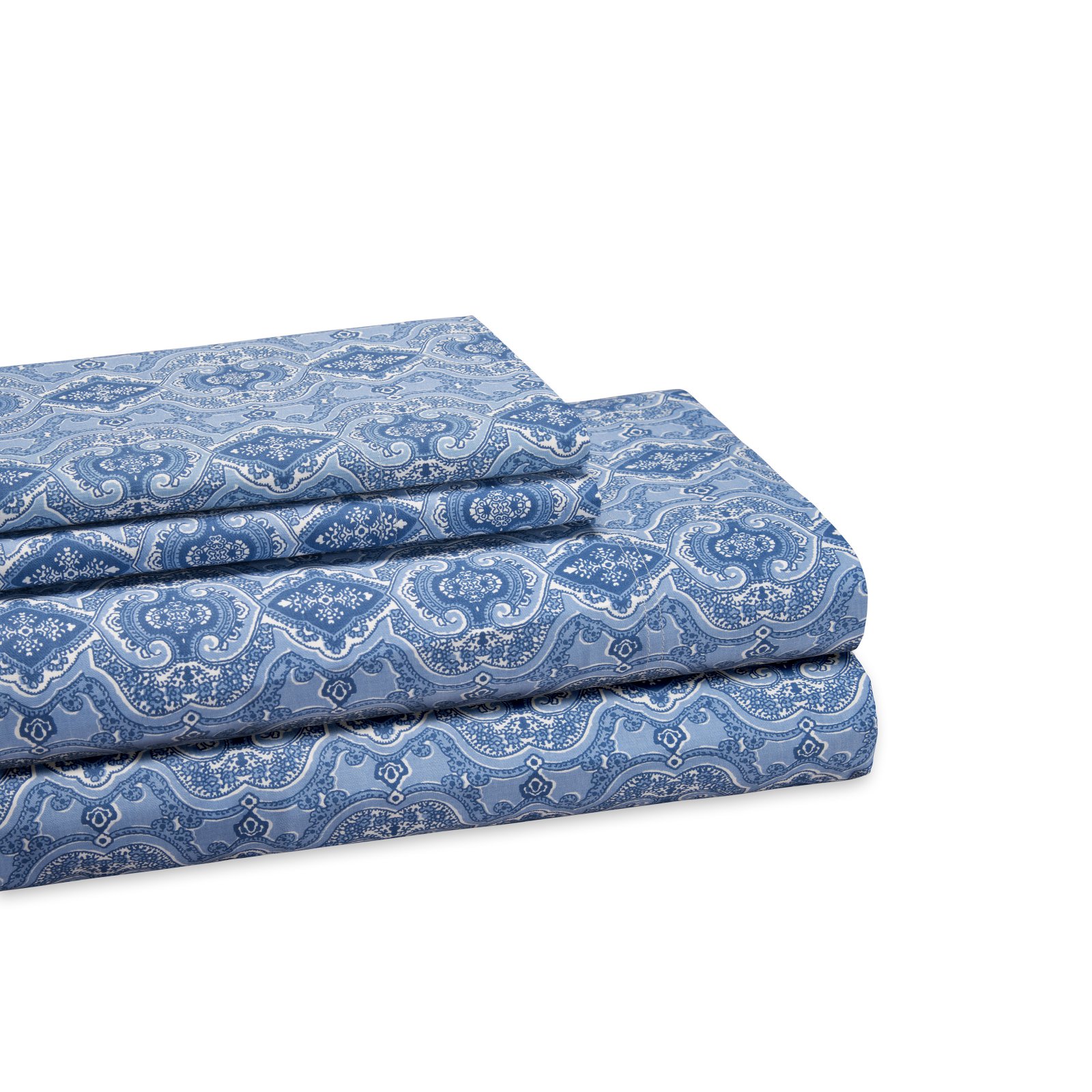 Elite Home Lorena Paisley Print Cotton Sheet Set