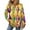 Yellow #028, variant on Mardi Gras Shirts Womens Sparkly Mask Print Long Sleeve Tunic Tops Glitter V Neck Purple T Shirts Multicolor M
