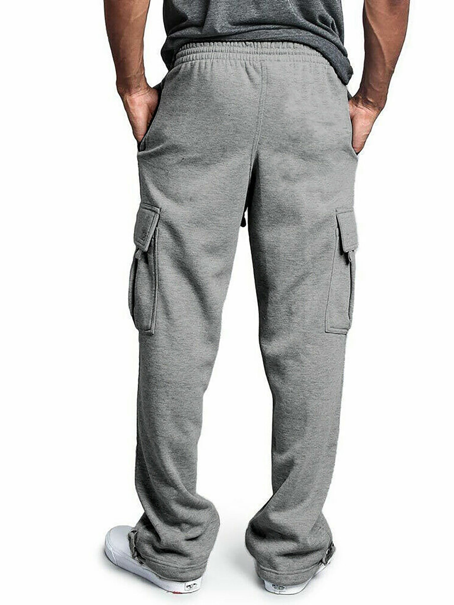 Wrangler Men's Big and Tall Cargo Sweatpant ,Big Size Up To 6XL And Tall Size Up To 4XT